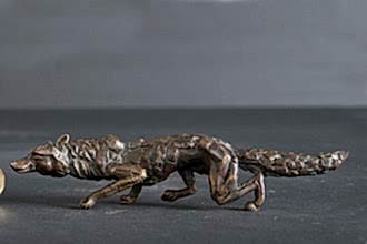Mini Sculpture - Prowling Leopard